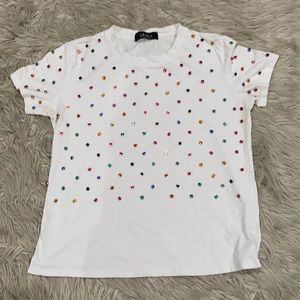 Akira Short sleeved Gemmed top